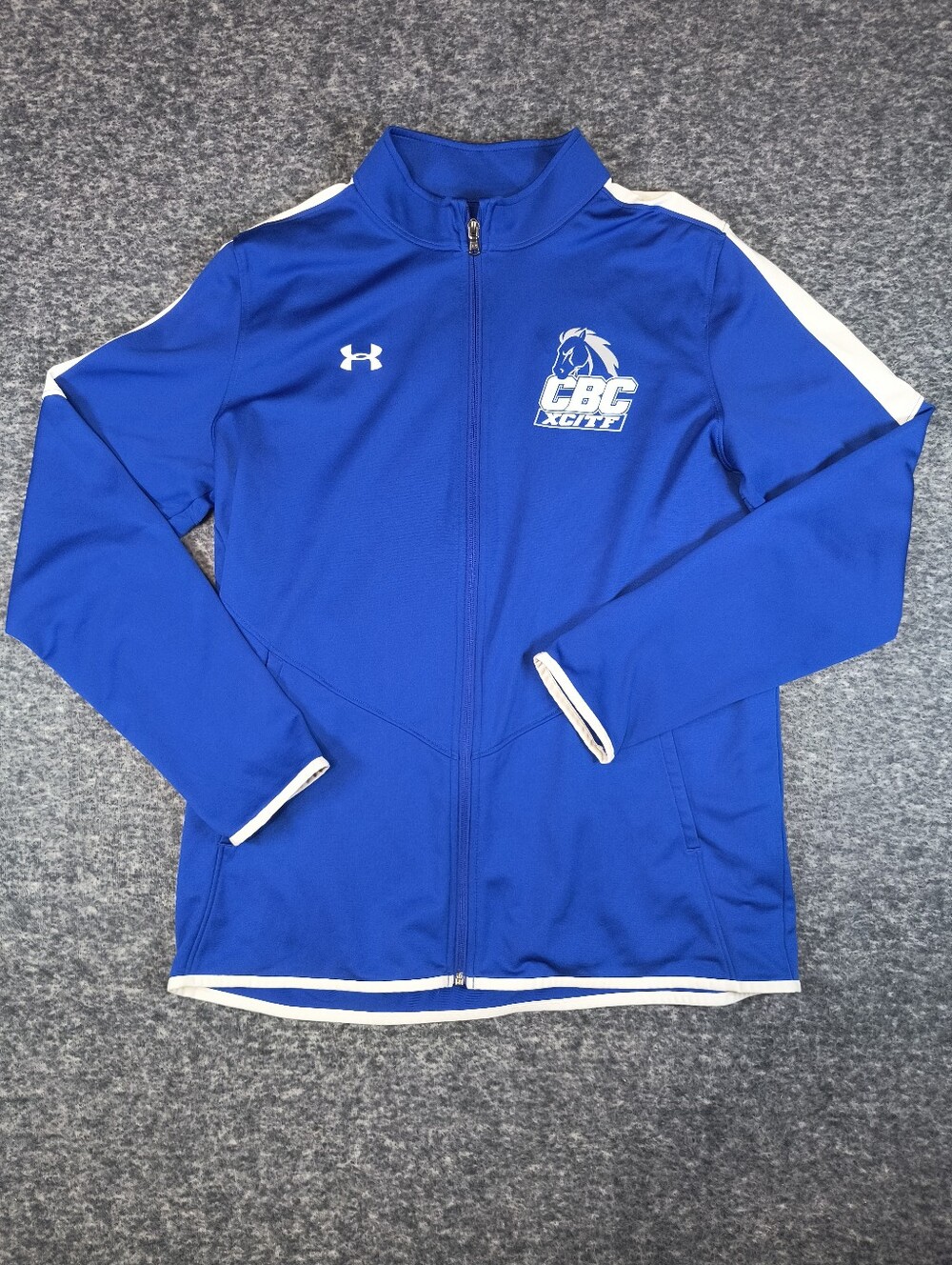Central Baptist College AR Under Armour track jacket, men's XL